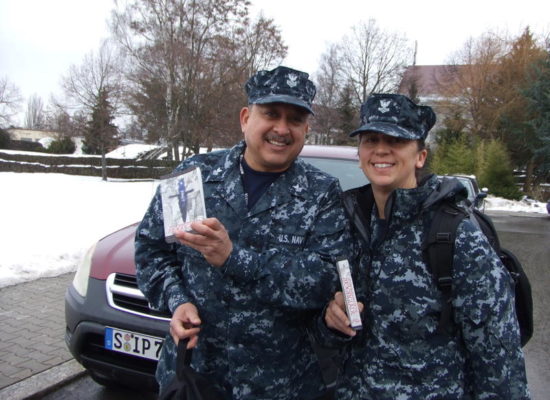 Navy personnel with MoonGlade